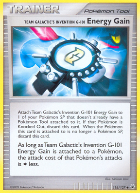 Team Galactic's Invention G-101 Energy Gain