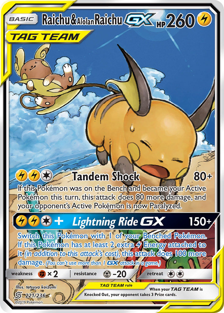 Raichu & Alolan Raichu-GX